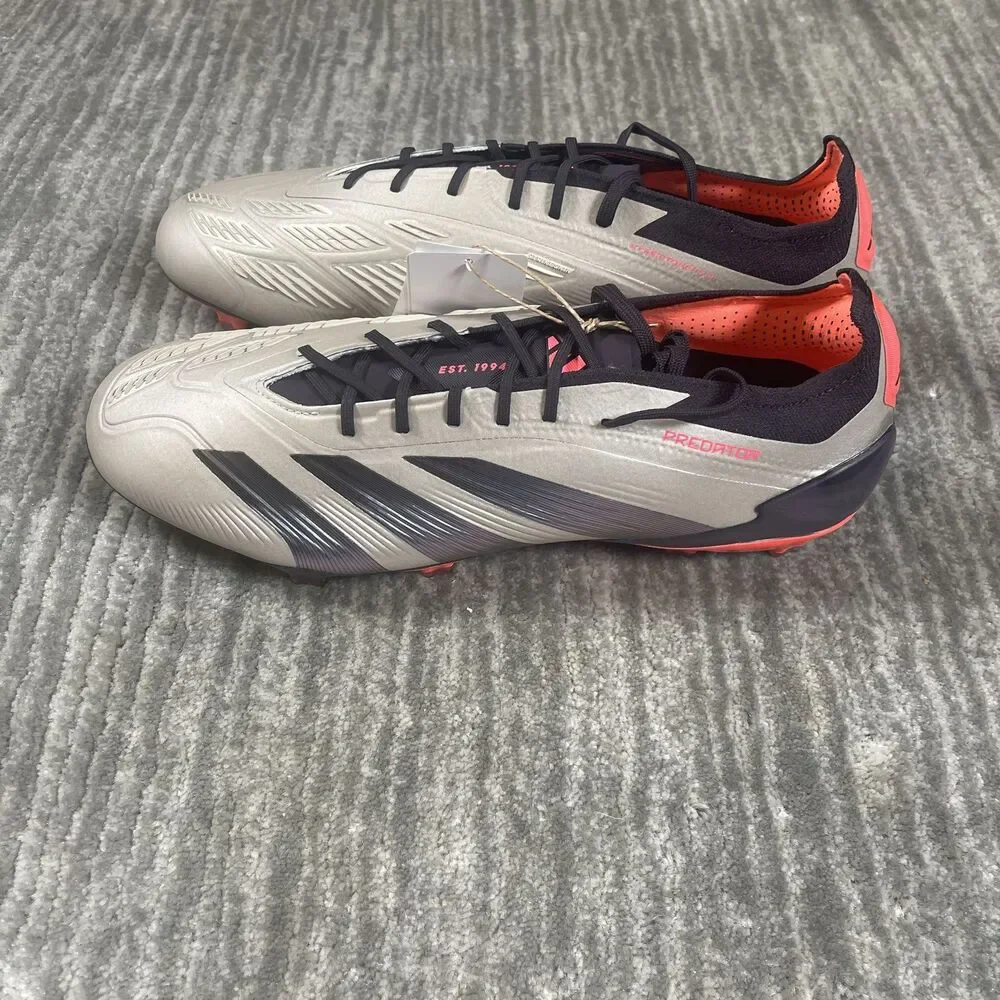 Adidas Predator Elite FG Soccer Shoes Mens 11 HybridTouch 2.0 Cleats Carbon